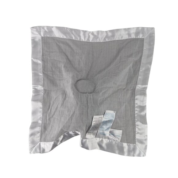 Aden+Anais Bunny Rabbit Lovey Gray Muslin Baby Security Blanket Satin Trim NWT - Picture 5 of 7